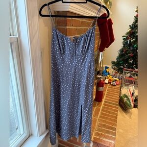 Abercrombie & Fitch purple and White Polka Dot Dress | Size Small